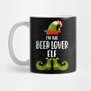 Im The Beer Lover Elf Christmas Mug